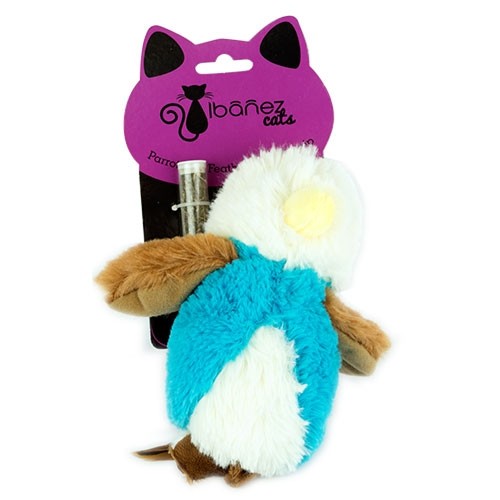 Peluche Perroquet avec Herbe à Chat - Petdesign.fr Setter Bakio S.L. 100% CHATS pour chien en France, produit de haute qualité