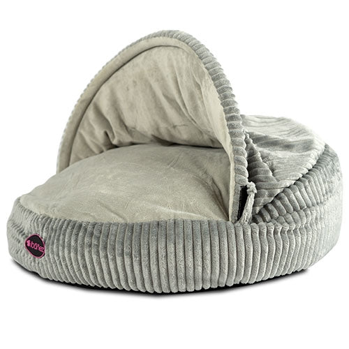 SOFT GREY CORDUROY GROTTE PET LIT - Petdesign.fr Setter Bakio S.L. Produits Iba pour chien en France, produit de haute qualité