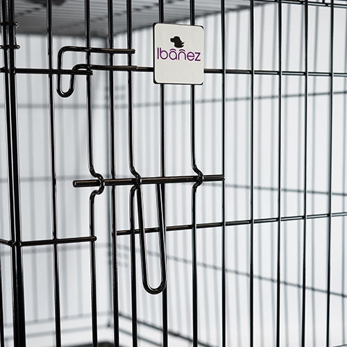 Cage Métallique pour chien - Noire - Petdesign.fr Setter Bakio S.L. Produits Iba pour chien en France, produit de haute qualité