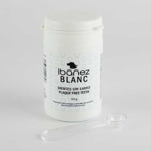 IBÁÑEZ BLANC COMPLÉMENT NUTRITIONNEL GRATUIT PLAQUE - Petdesign.fr Setter Bakio S.L. Produits Iba pour chien en France, produit de haute qualité