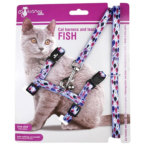 PURPLE CAT HARNAIS 1x20-35cm "FISH" - Petdesign.fr Setter Bakio S.L. Produits Iba pour chien en France, produit de haute qualité