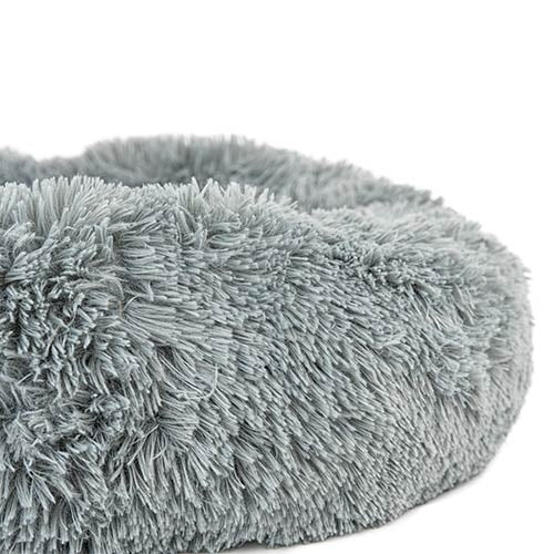 Lit Donut "Caresse"pour les chiens et les chats GRIS