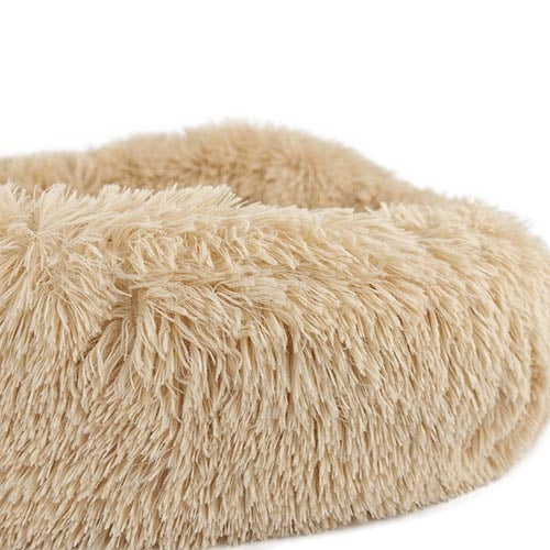 Lit Donut "Caresse"pour les chiens et les chats BEIGE