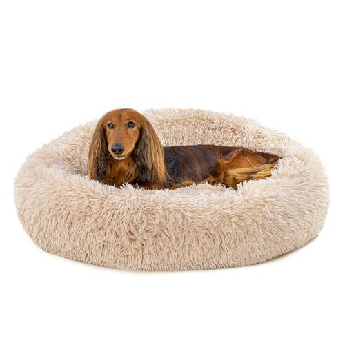 Lit Donut "Caresse"pour les chiens et les chats BEIGE