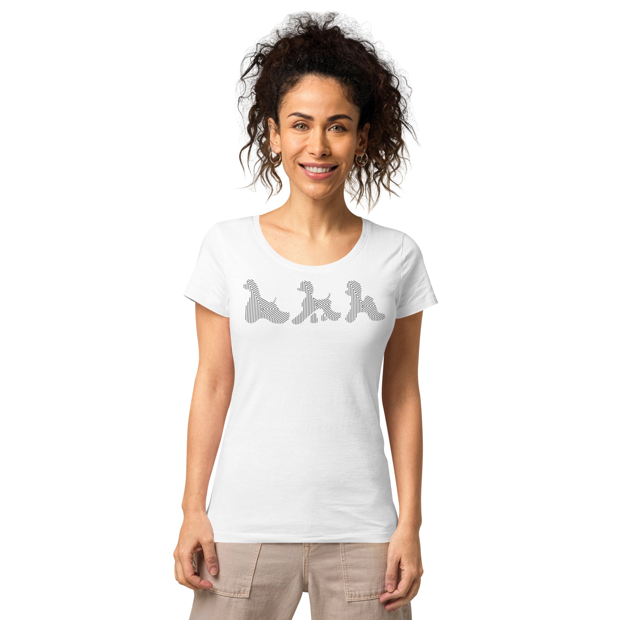 T-shirt éco-responsable femme | Trio Chiens