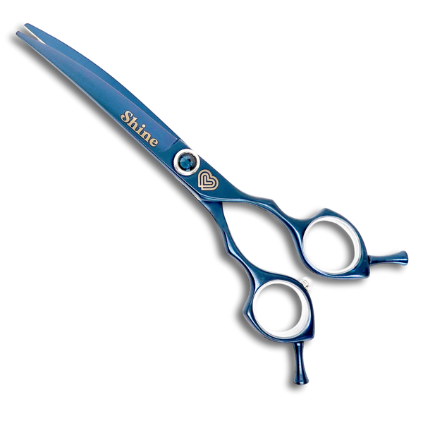 SHINE ☆ Curved for Asian-style cuts 17cm 40° ☆ Bloom Scissors