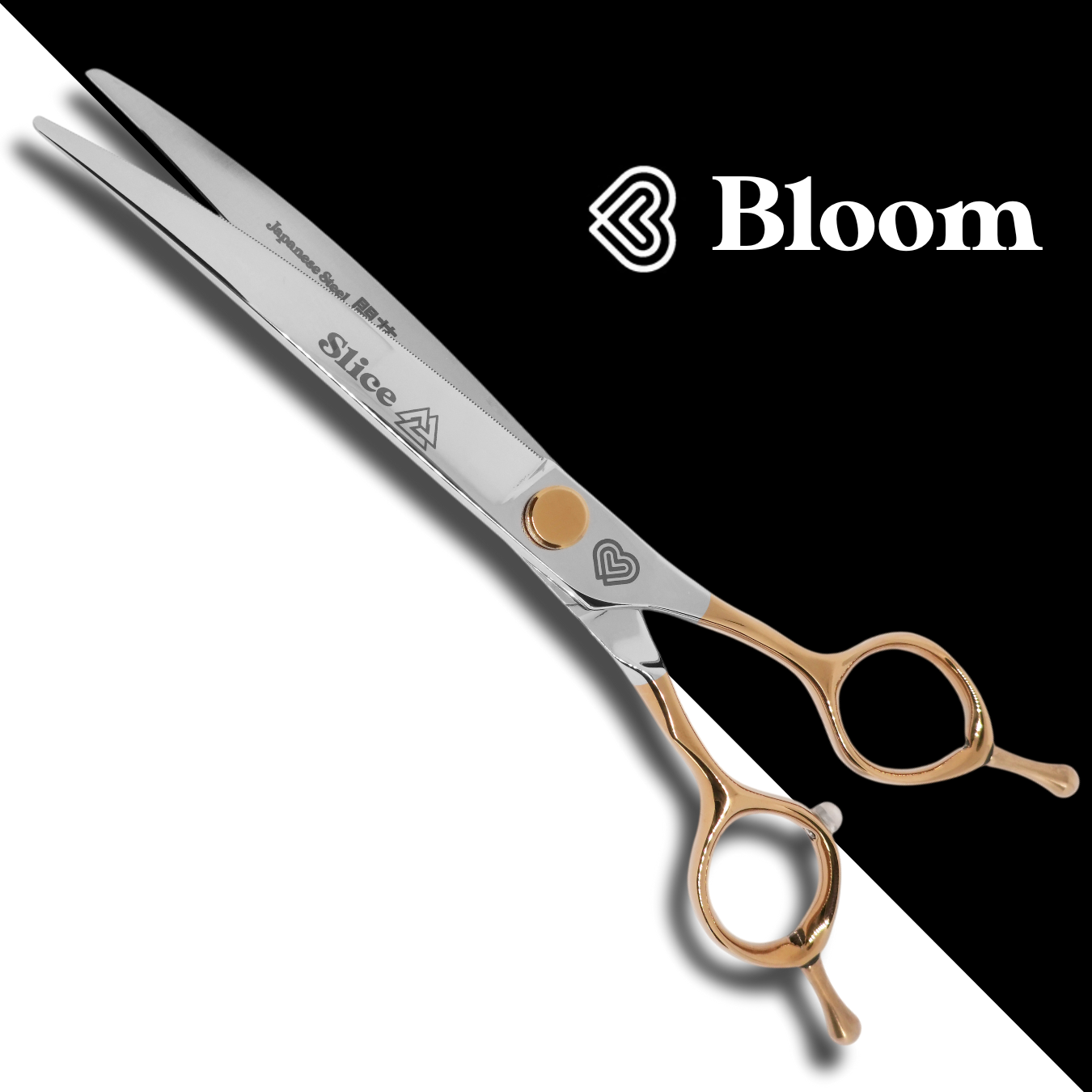 SLICE  ☆ Microdentés Courbes larges 19cm 15° ☆ Ciseaux Bloom