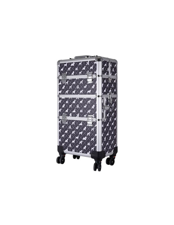 2en1 Malette de Toilettage Trolley Avec Roues