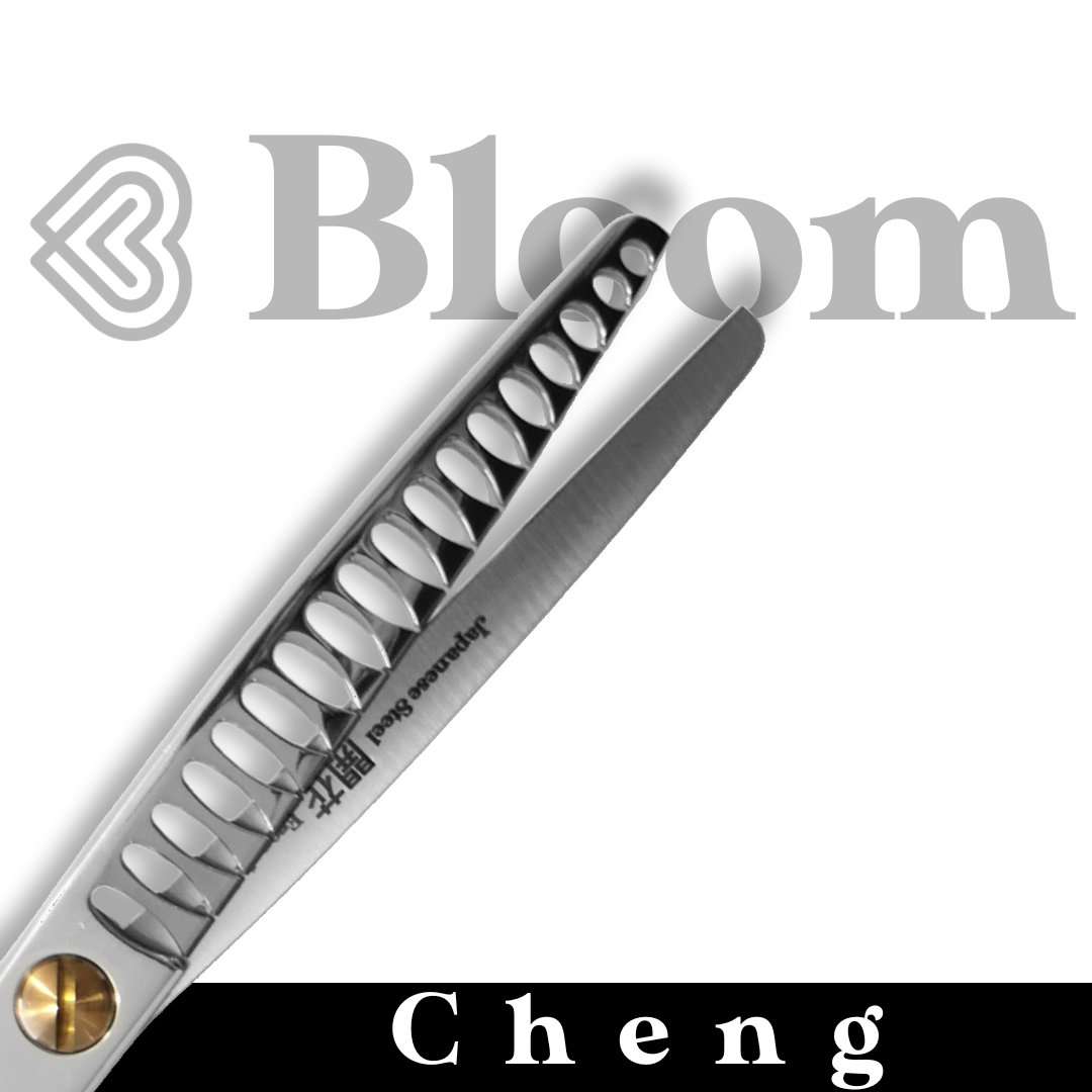 CHENG ☆ Chunkers Courbes 18 dents / 18cm ☆ Ciseaux Bloom