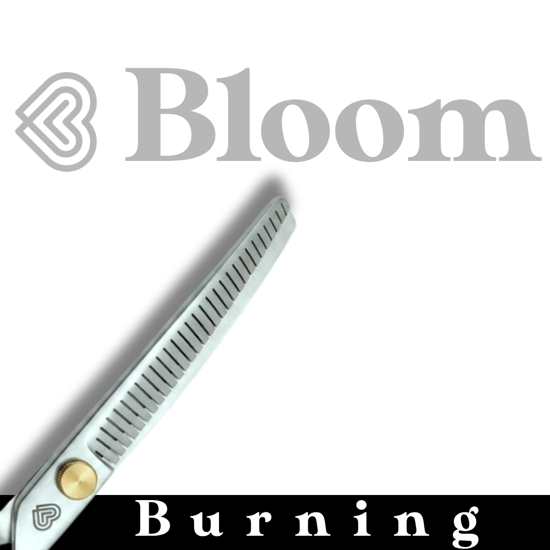 BURNING ☆ Blenders Courbes 30 dents / 18cm ☆ Ciseaux Bloom