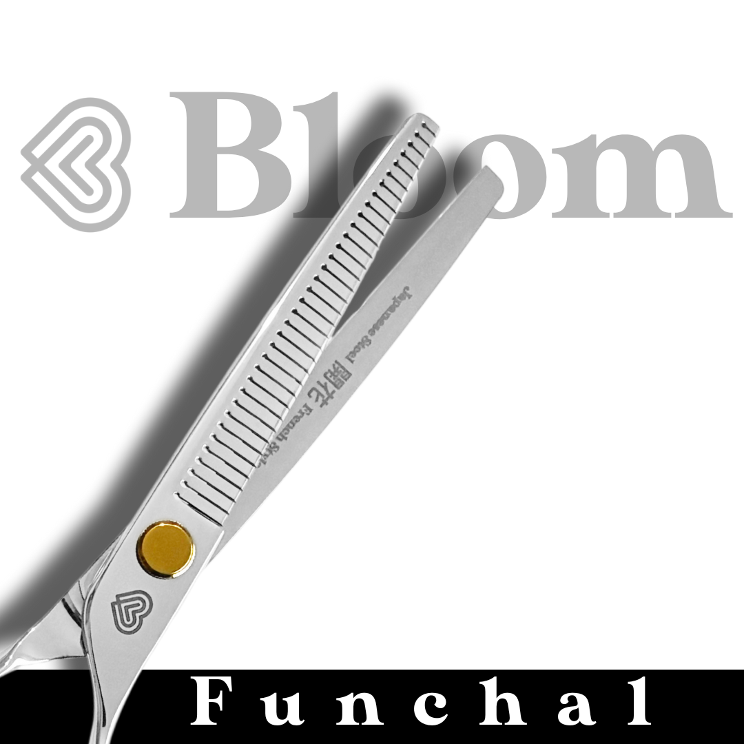 FUNCHAL ☆ Blenders courbes 35dents / 18cm ☆ Ciseaux Bloom
