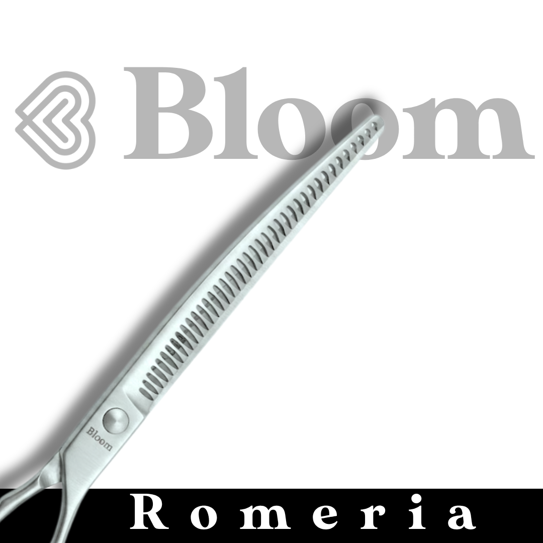 Romeria ☆ Blenders courbes 40dents / 18cm ☆ Ciseaux Bloom