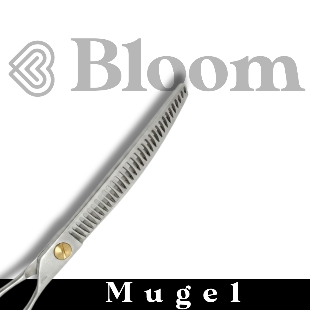 MUGEL ☆ Chunkers Courbes 33 dents / 19cm ☆ Ciseaux Bloom