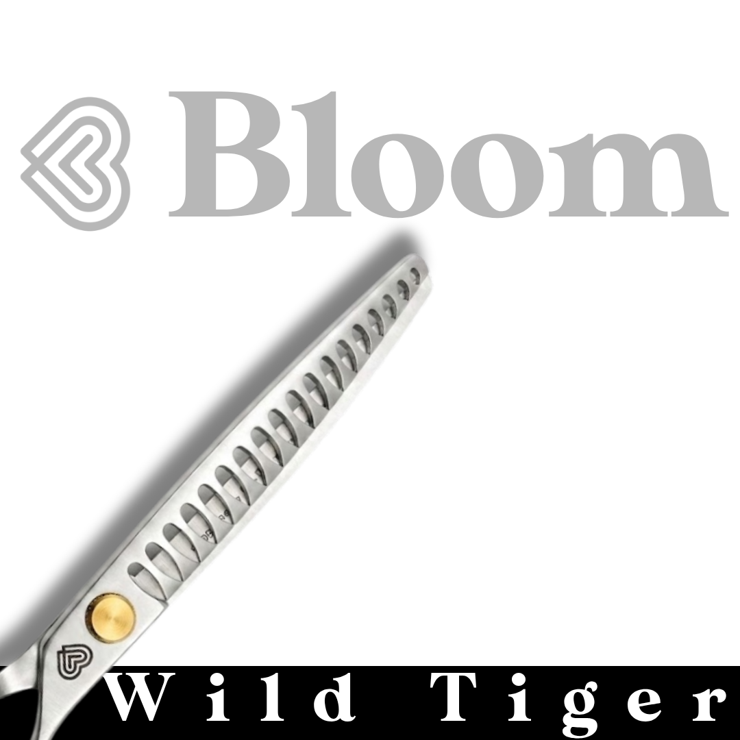 WILD TIGER ☆ Chunkers Courbes 18 dents / 19cm ☆ Ciseaux Bloom