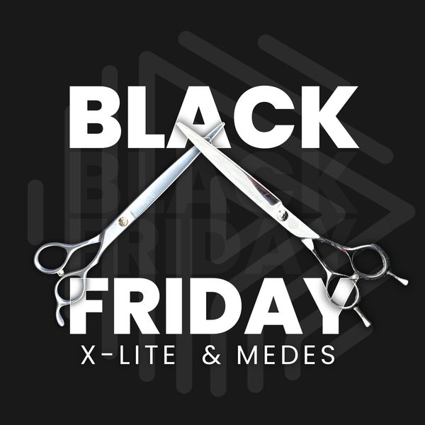 Kit Ciseaux Droits X-Lite + Ciseaux Courbes Medes II BLACK FRIDAY II