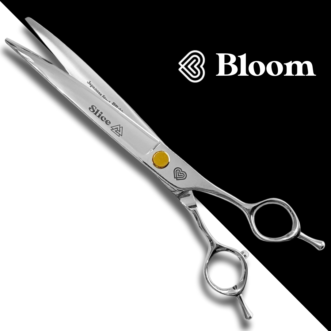 SLICE  ☆ Microdentés Courbes larges 19cm 15° ☆ Ciseaux Bloom