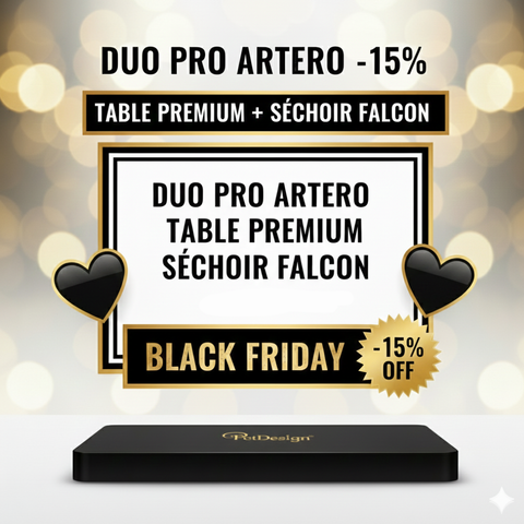 DUO ARTERO Table Premium + Séchoir Falcon -15% 🖤 BLACK FRIDAY 🖤