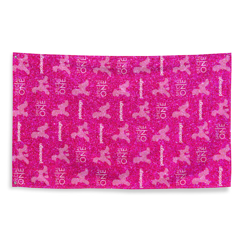 Nappe pour concours de toilettage - PINK GLITTER