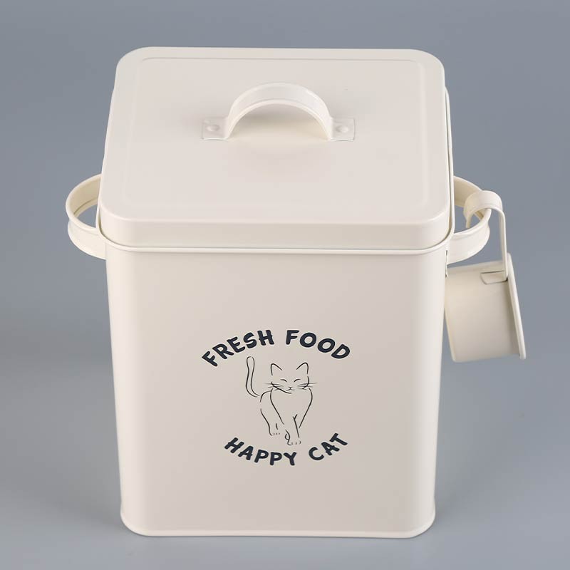 Boîte à croquettes métallique Ibáñez Tinpet 6 L avec pelle photo 8