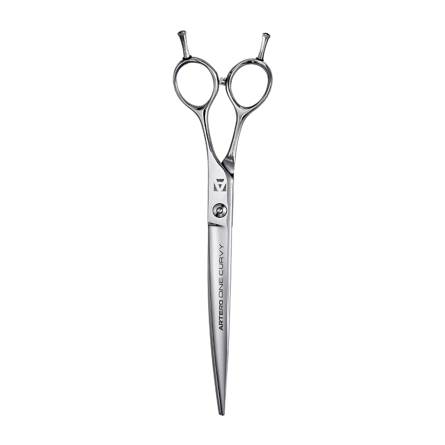 Ciseaux courbes Artero One Curvy : ciseaux fermés vue verticale