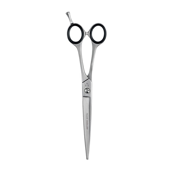 Ciseaux courbes microdentés Artero Satin Curvy : ciseaux fermés vue verticale