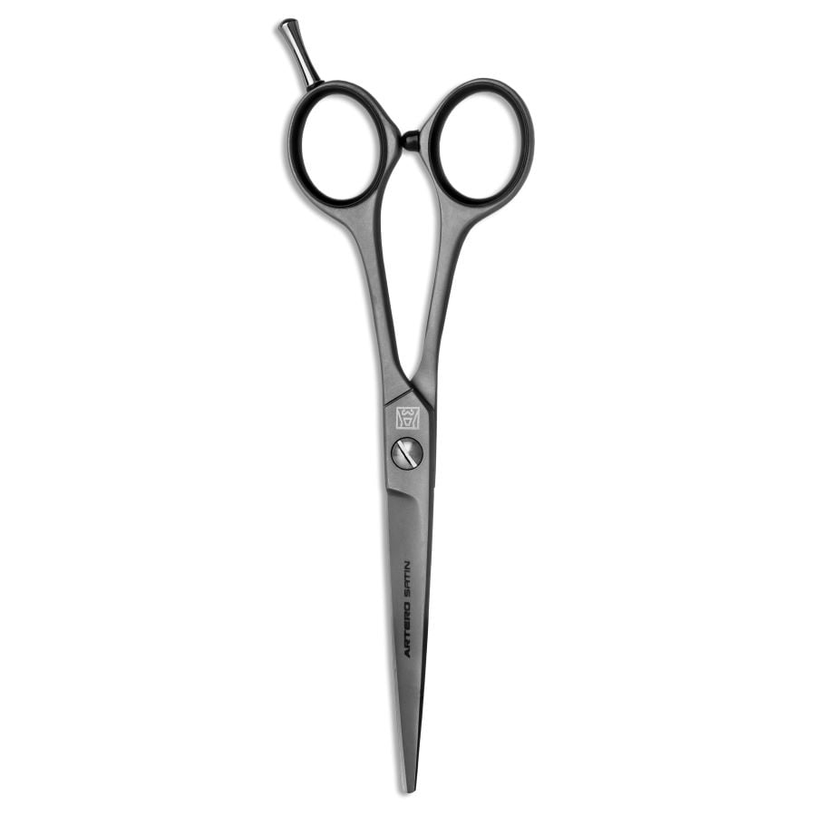 Ciseaux droits microdentés Artero Satin : ciseaux fermés vue verticale
