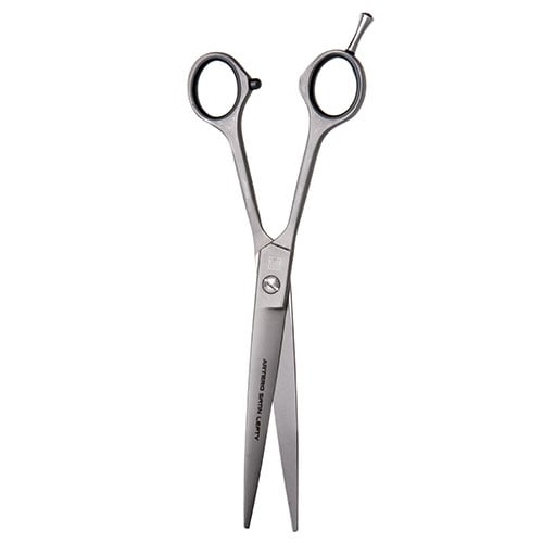 Ciseaux microdentés Artero Satin gaucher : ciseaux posés à plat, autre angle