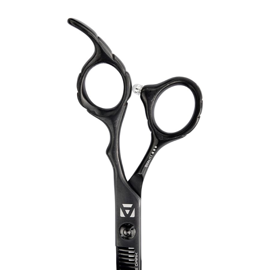 Ciseaux sculpteurs Artero One Dark 30 dents : gros plan anneaux