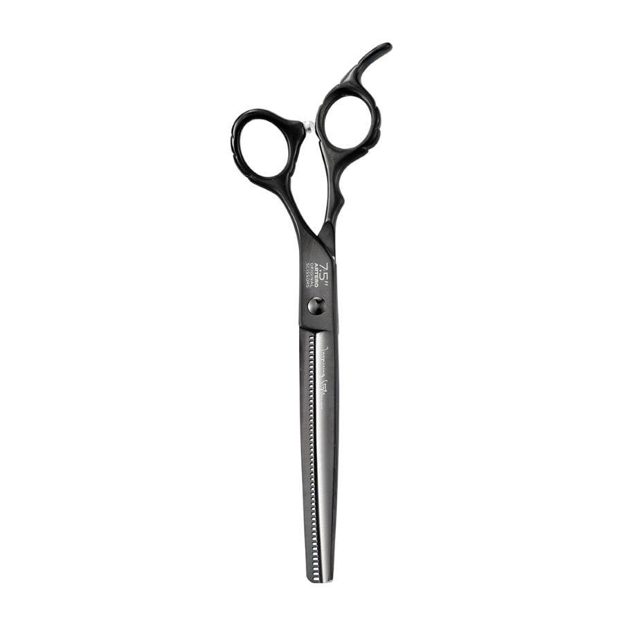 Ciseaux sculpteurs Artero One Dark 50 dents : ciseaux noirs vue verticale