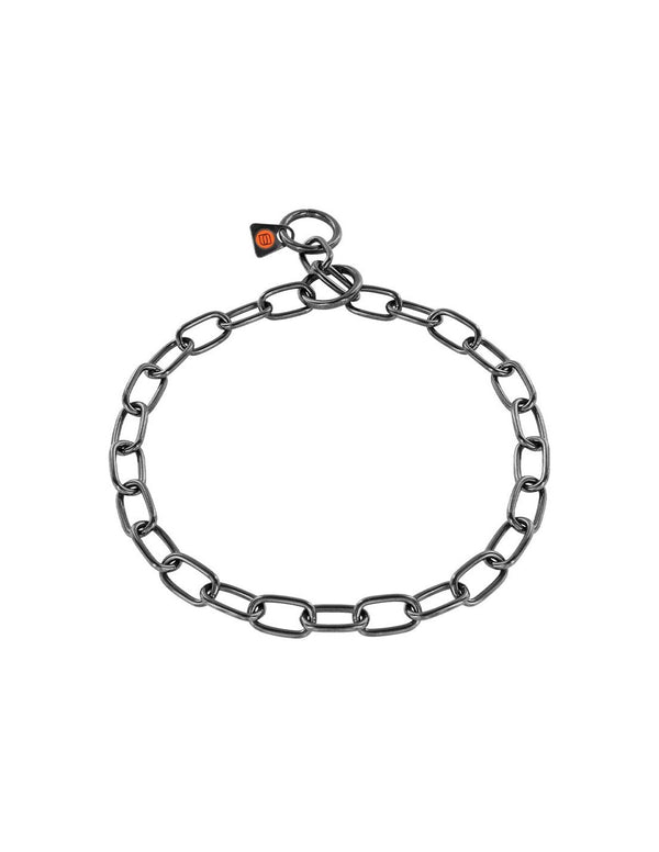 Collier à chaîne en acier inoxydable noir