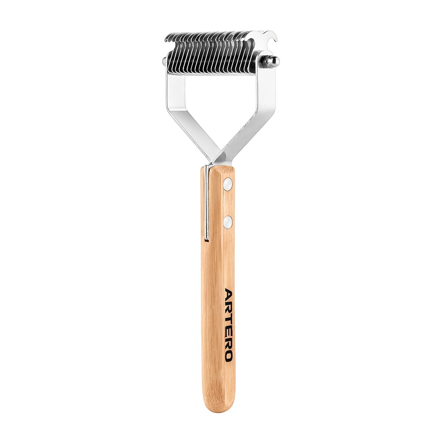 Coupe-nœuds double face Artero King Supercoat : vue verticale avec manche bambou