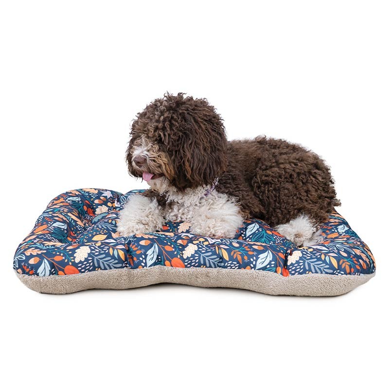 Coussin matelas Ibáñez Leaf pour chien, imprimé feuilles et peluche photo 2