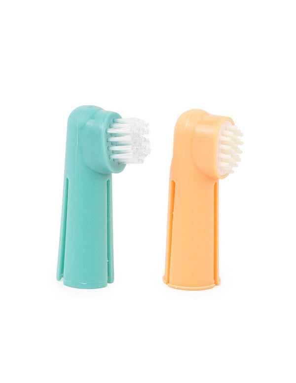 Packs de 2 Doigtiers Brosse à dents pour chien - avec embout