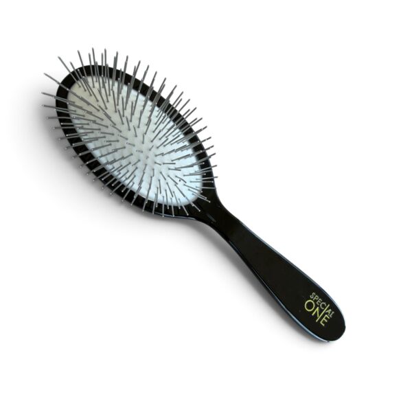 Brosse à Picots Special One PIN BRUSH Noire logotée Caniche "Peter"