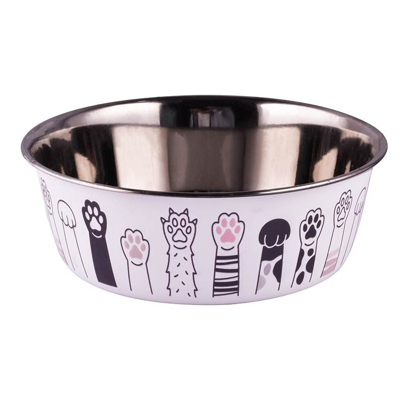 Gamelle inox Ibáñez Patitas pour chien et chat