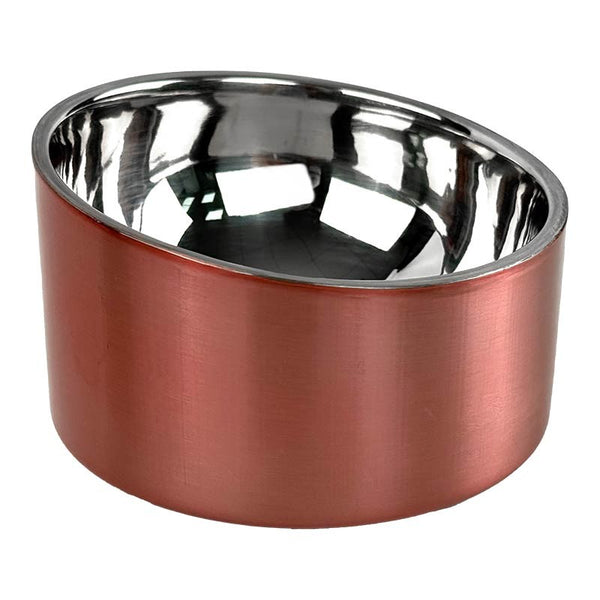 Gamelle inox Ibáñez Rosé pour petit chien et chat 230 ml