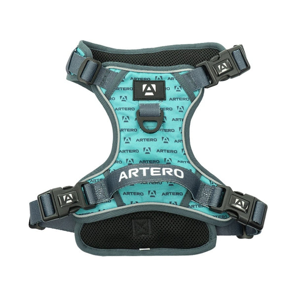 Harnais Artero turquoise : harnais turquoise à plat