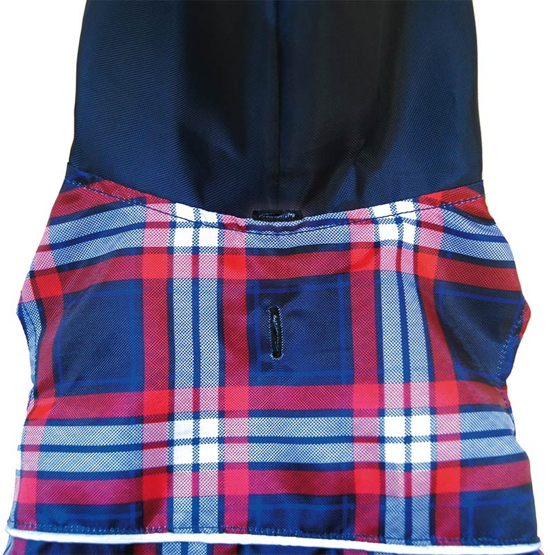 Imperméable à capuche Classic à carreaux pour chien photo 6