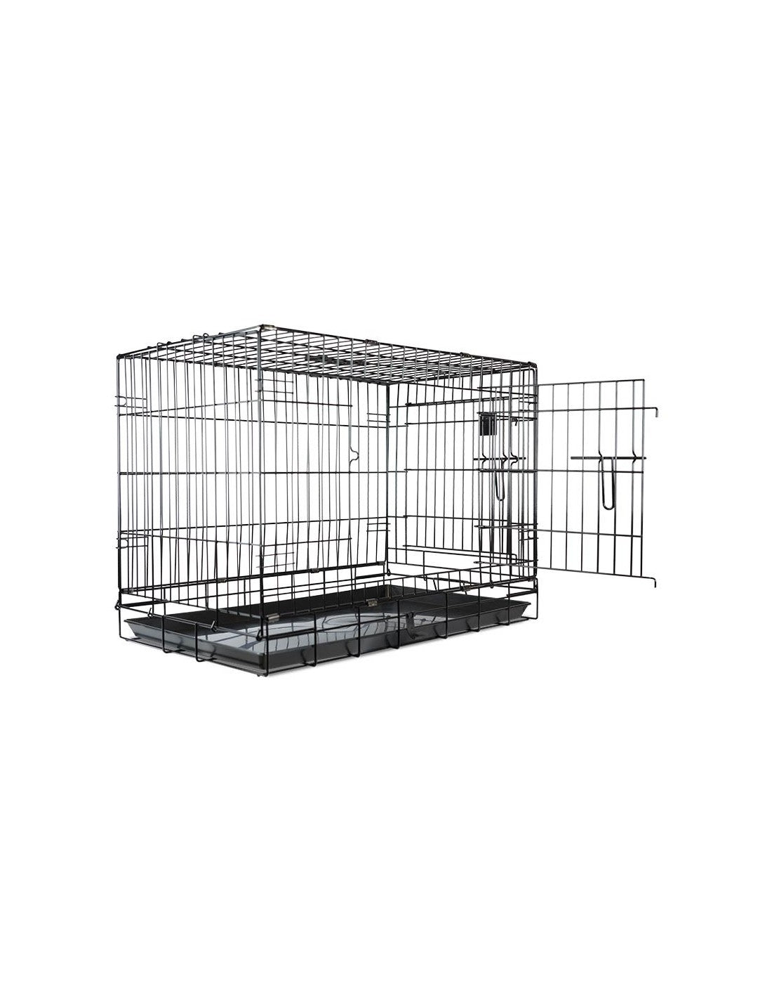 Cage Métallique pour chien - Noire – photo 4