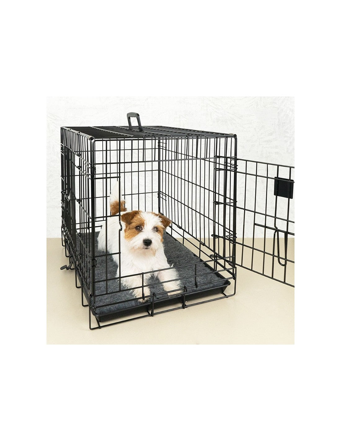 Cage Métallique pour chien - Noire – photo 2