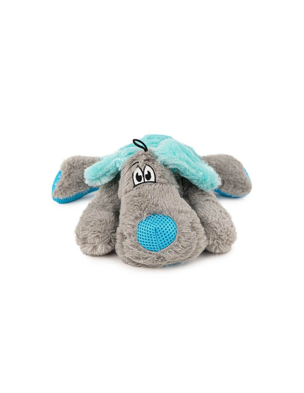 Peluche chien Ibáñez, jouet doux et sonore 34 x 33 cm