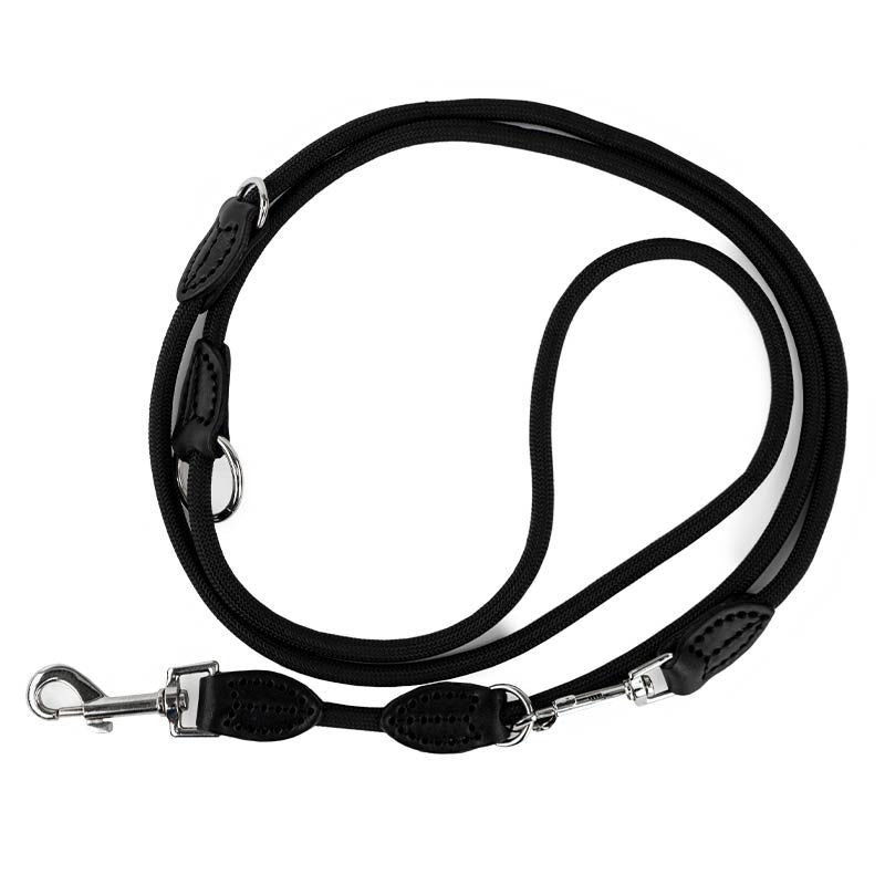Laisse de dressage Ibáñez en nylon et cuir, réglable jusqu'à 2 m photo 2