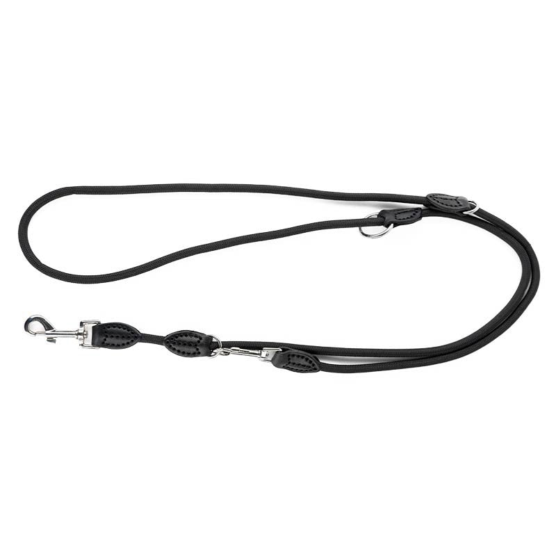Laisse de dressage Ibáñez en nylon et cuir, réglable jusqu'à 2 m