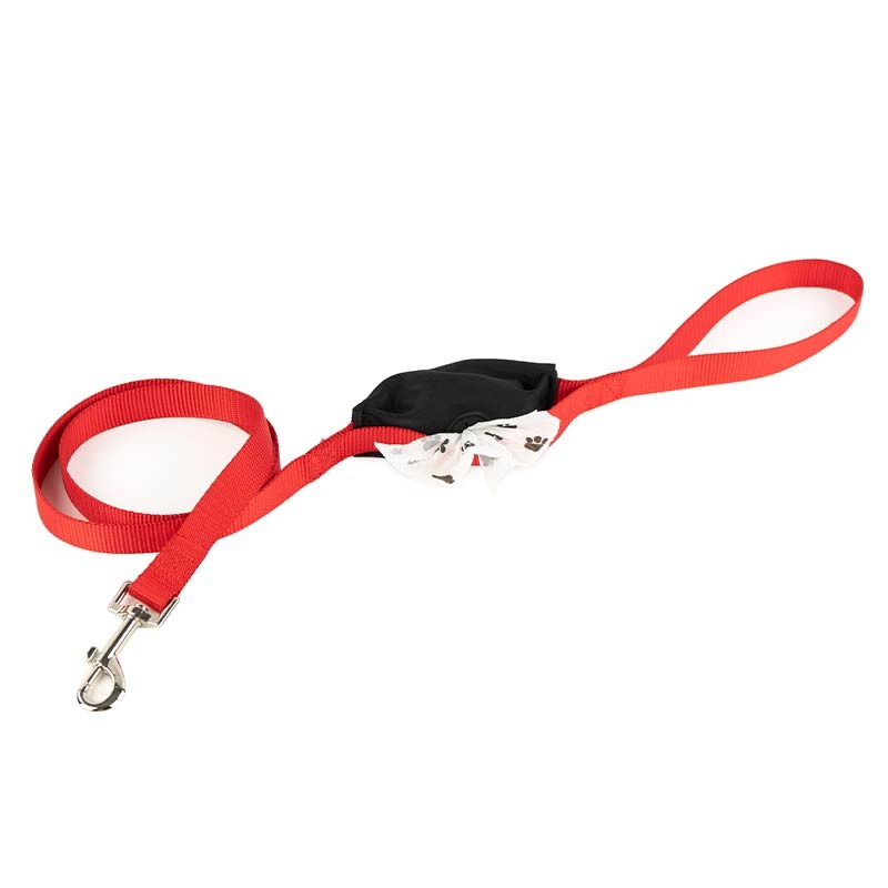 Laisse nylon Ibáñez avec porte-sacs intégré 120 cm photo 3