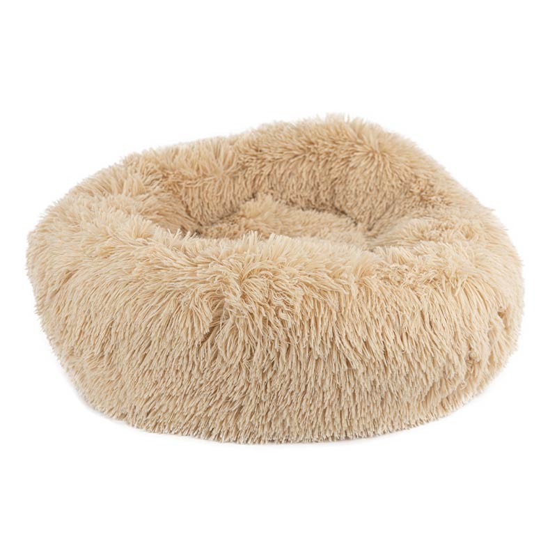 Panier donut Caress à poils longs pour chien et chat
