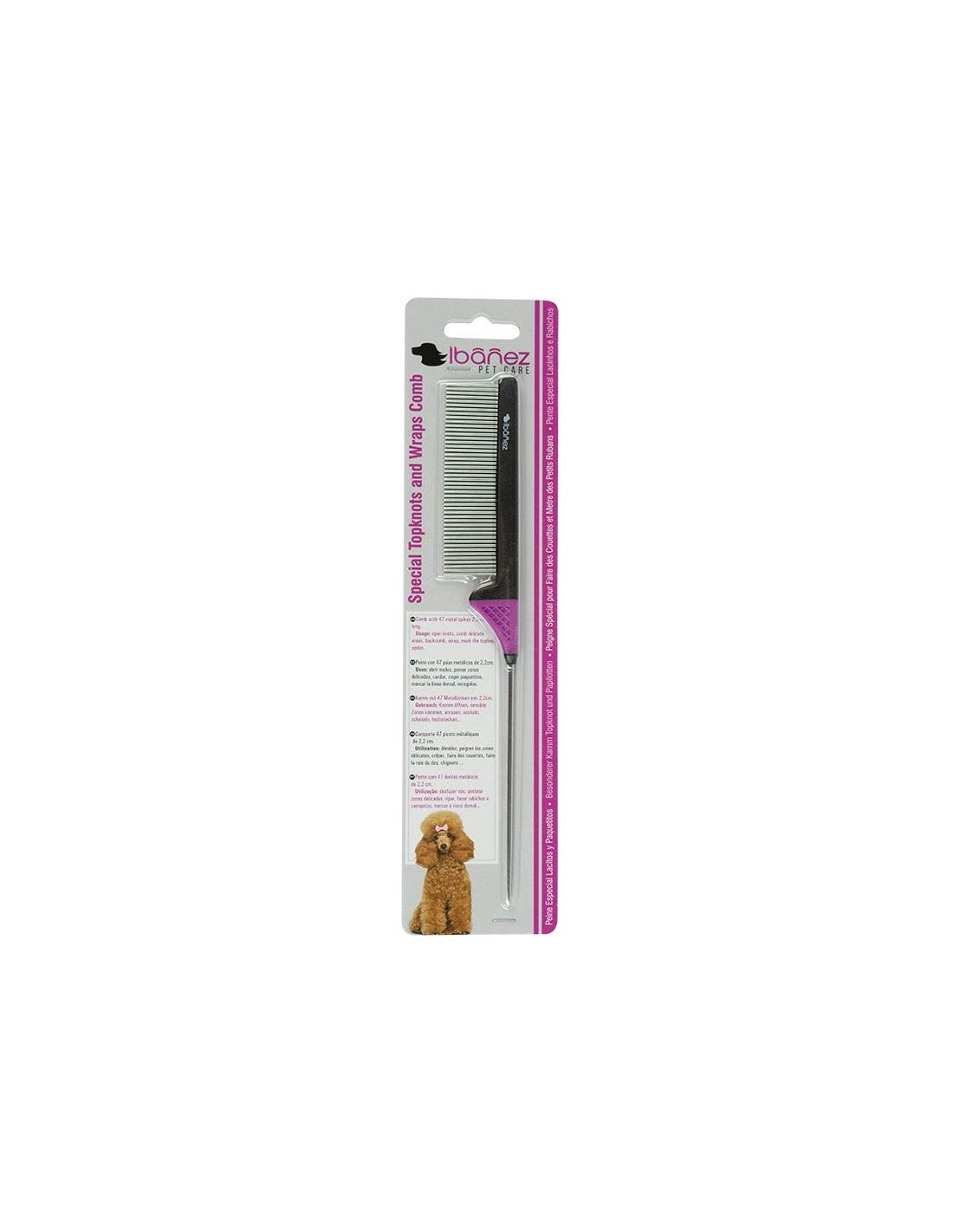 Peigne à queue spécial Top Knot & Raies - Toilettage Chien – photo 4