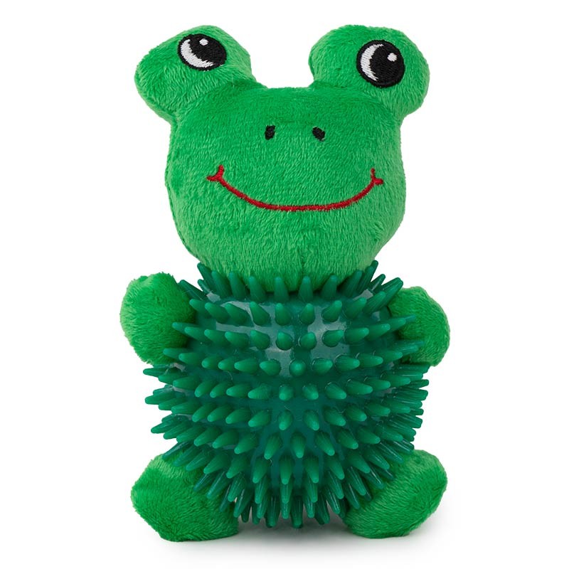 Peluche balle Ibáñez canard ou grenouille, jouet sonore 16 x 9 cm