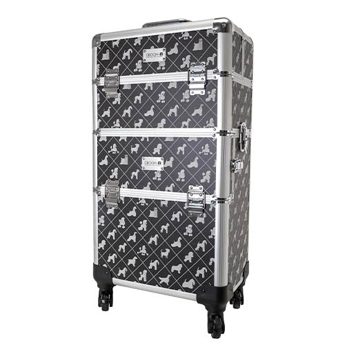 2en1 Malette de Toilettage Trolley Avec Roues