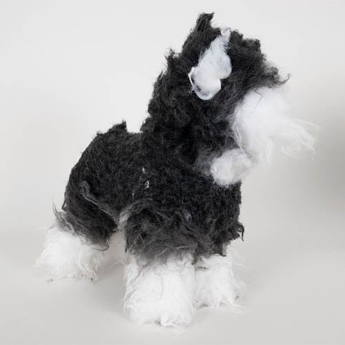 MANTEAU POUR MANNEQUIN EN POILS SYNTHÉTIQUES DE SCHNAUZER