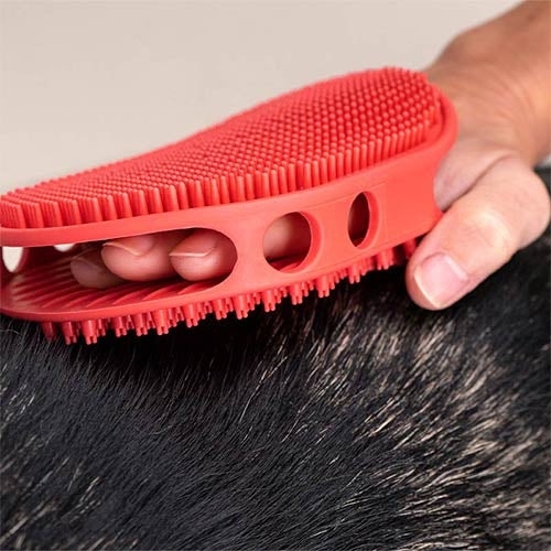 Brosse Gant en Caoutchouc pour Chiens